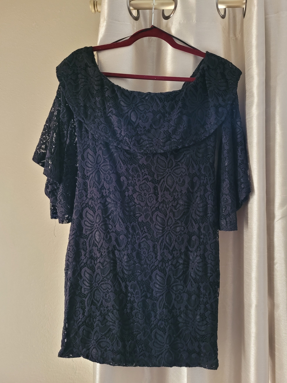 Ambiance Black Lace Mini Dress